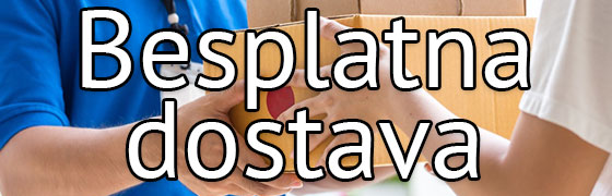 Besplatna isporuka za sve porudžbine u vrednosti preko 5000 dinara
