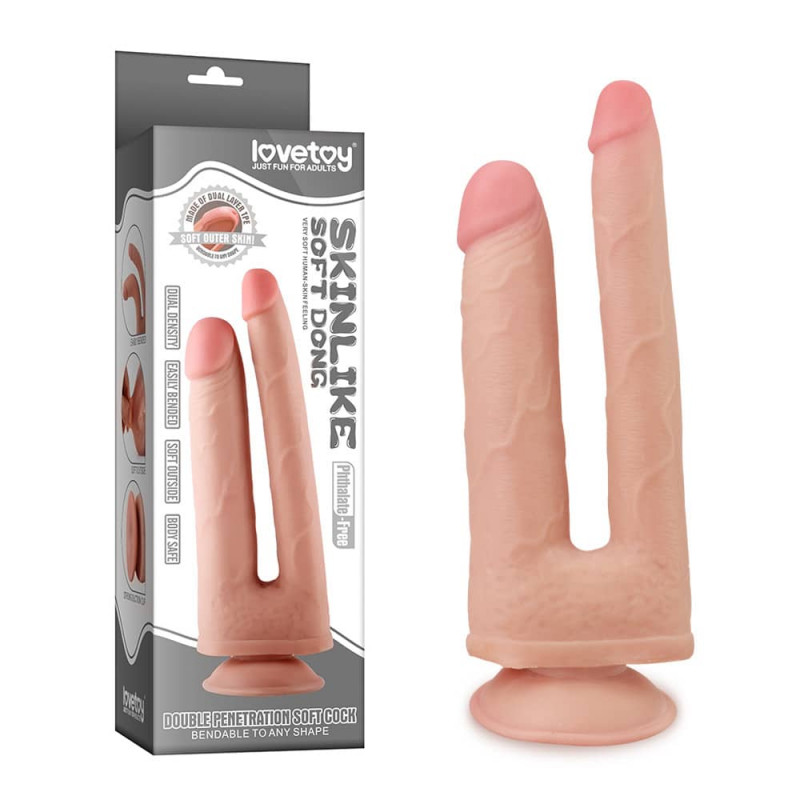 Dvostruku dildo od izuzetno realističnog materijala LVTOY00288